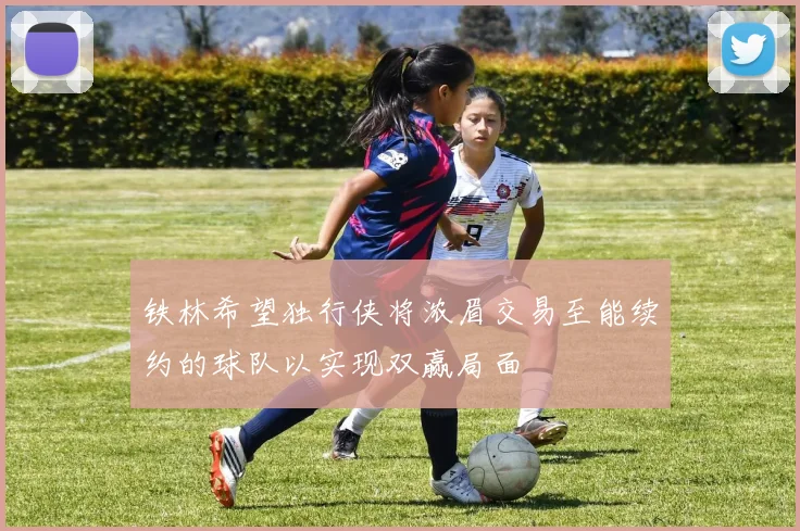 铁林希望独行侠将浓眉交易至能续约的球队以实现双赢局面